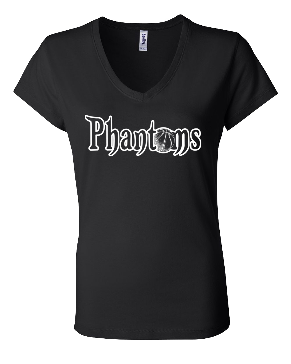 Women's Phantom Basketball Word Logo Tee