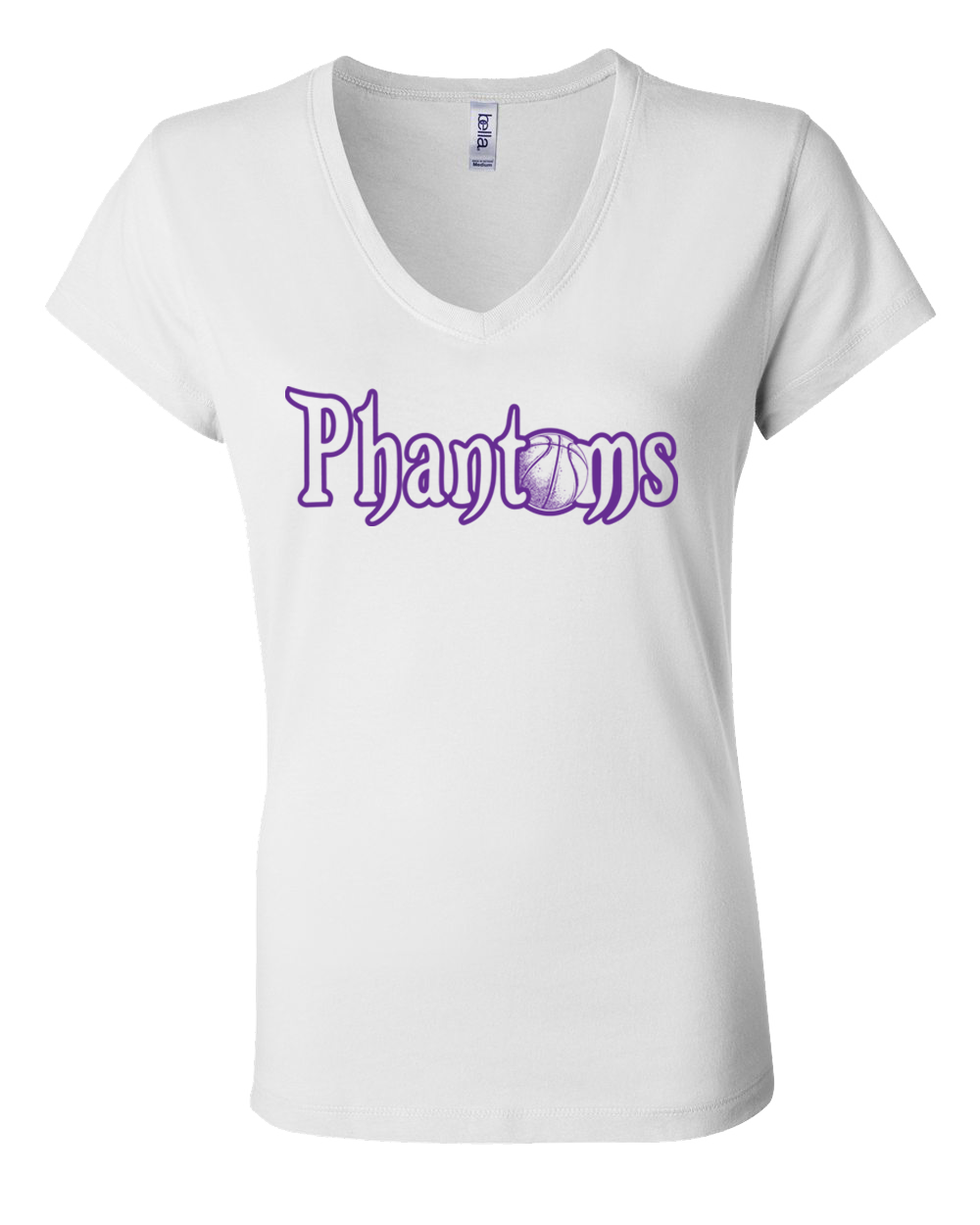 Women's Phantom Basketball Word Logo Tee