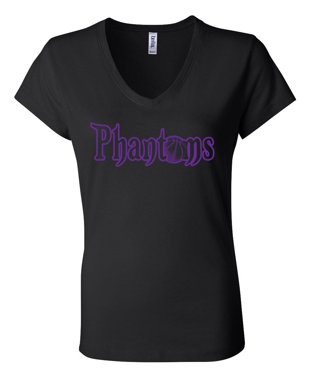 Women's Phantom Basketball Word Logo Tee