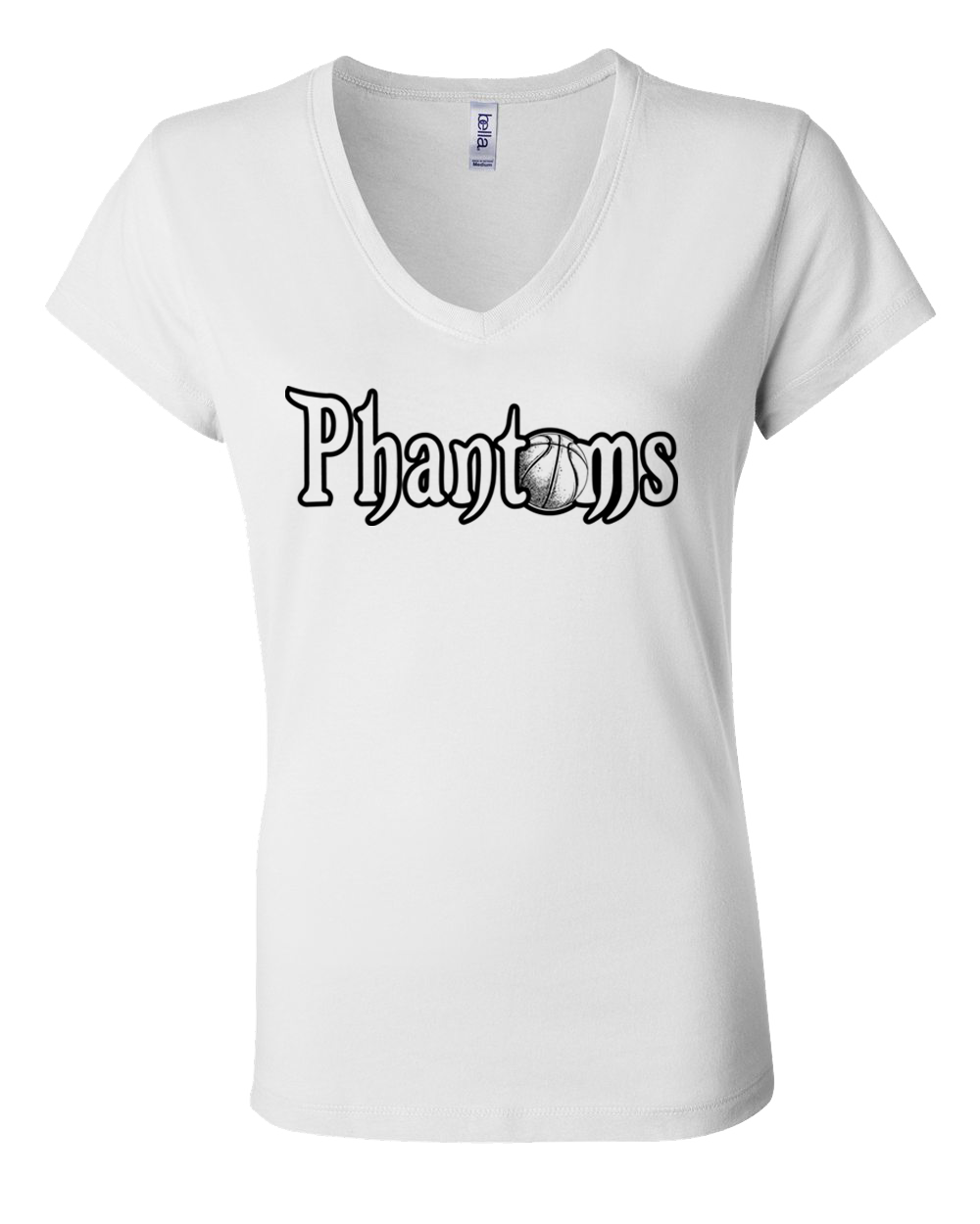 Women's Phantom Basketball Word Logo Tee