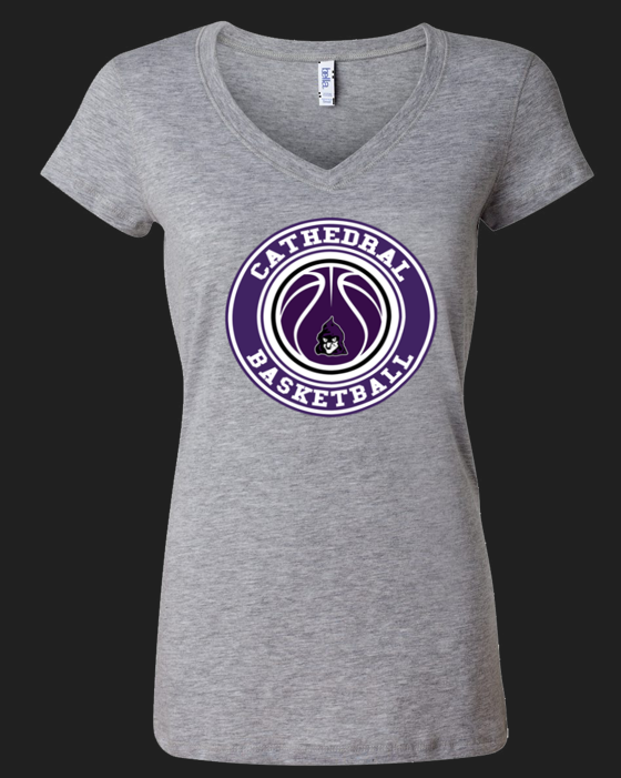 Cathedral Basketball Logo Women's Tee